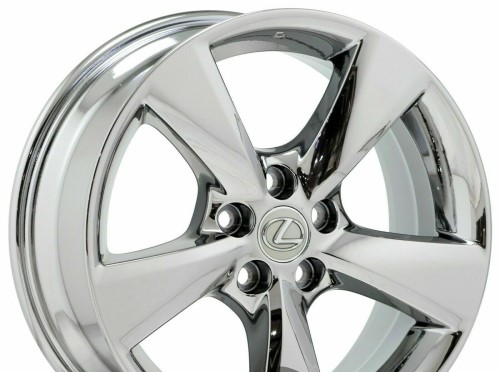 10-15 LEXUS RX350/RX450H 18x7.5 Flared Twisted 5 Spk, Triangle Face A CHROME, USA FOR US