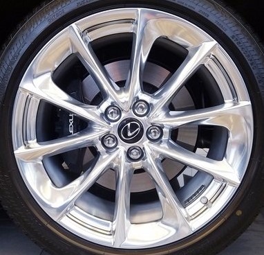 18-22 LEXUS LC500/LC500H 20x8.5 Contoured Twisted 5 V-Spoke POLISHED FRONT