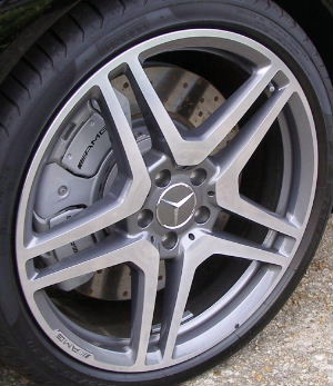 08-14 MERCEDES S63/S65 AMG 20x8.5 Thin Flat Double 5 Spoke 221 CH - MACH/GREY FRONT