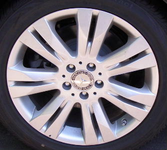 09 MERCEDES CL550 18x8.5 Double 7 Spoke, Flattened Ends 216 CHASSIS - SILVER
