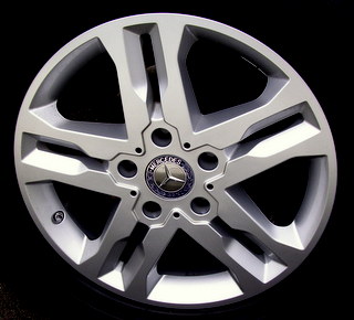 10-16 MERCEDES G550 18x7.5 Carved Flared Double 5 Spoke 463 CH - SILVER