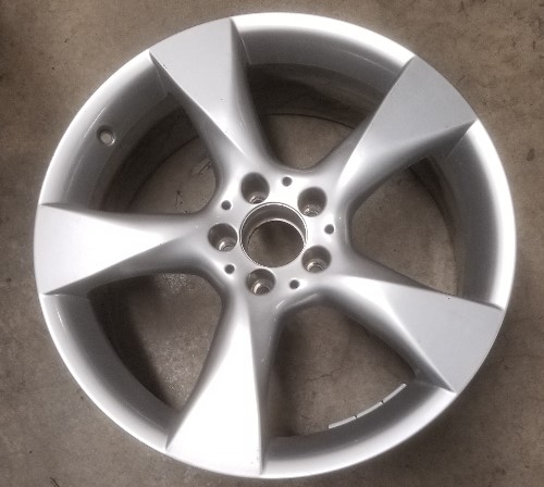 11-14 MERCEDES CLS550 19x8.5 Contoured Twisted 5 Spoke 218 CH- SILVER FRONT