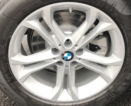 19-20 BMW X4 18x7 Angular Flared 5 V-Spk, Hole Between V's SILVER STYLE 688