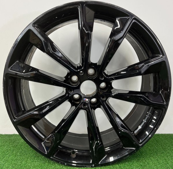 18-23 BMW X3 M40I 20x8 Double 5 Spoke, Flared Ends B BLACK FRONT ST 699M