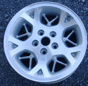 96-98 JEEP GRAND CHEROKEE 16x7 Dished 5 Y-Spoke with Y in Slot MACHINE/SILVER