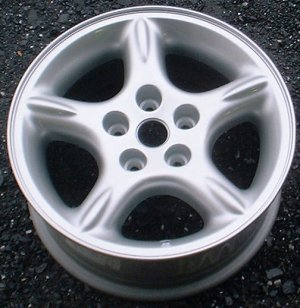 98 JEEP GRAND CHEROKEE 16x7 Soft Thin Spined 5 Spoke SILVER, LIMITED
