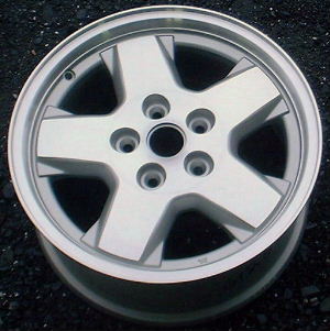 02-07 JEEP LIBERTY LIMITED/SPORT 16x7 Flat 5 Spoke with Flared End C MACHD W/O DIMPLES