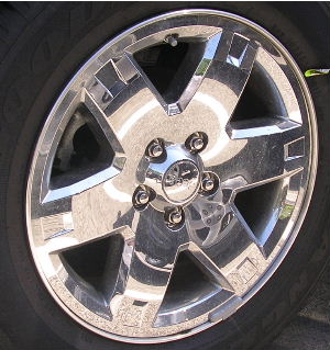 05-07 JEEP LIBERTY SPORT/LIMITED 17x7 6 Spoke with Notch in End CHROME CLAD