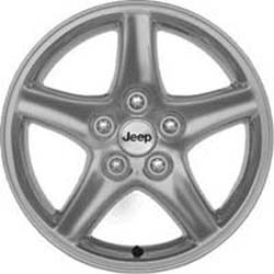 02-07 JEEP LIBERTY LIMITED 16x7 Indented Soft 5 Spoke B SILVER